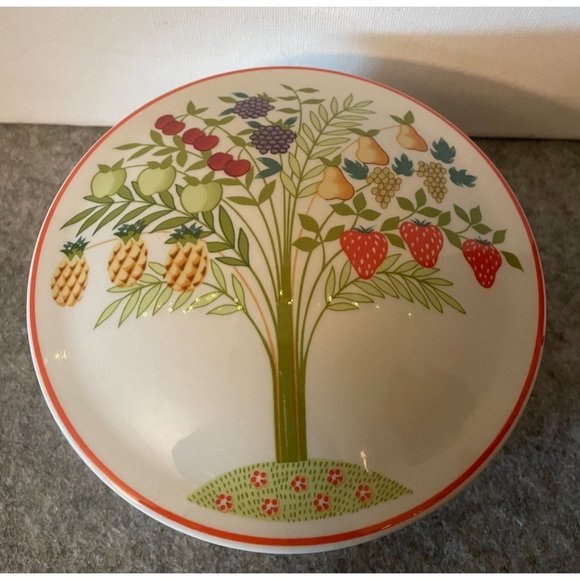 Villeroy & Boch 6 inch Bon Appetit Design Candy Dish With Lid #1237 - Picture 1 of 4